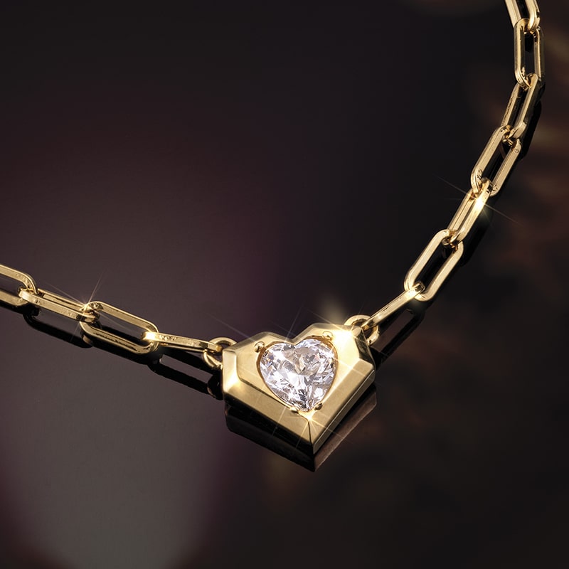 Stauer Cuore Mio Necklace & Earrings Set